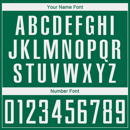 Custom Kelly Green White Sublimation Soccer Uniform Jersey - Sky-Custom