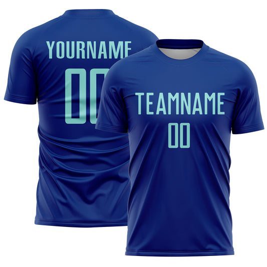 Custom Royal Ice Blue Sublimation Soccer Uniform Jersey - Sky-Custom