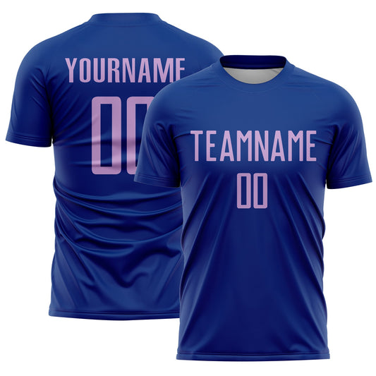Custom Royal Light Purple Sublimation Soccer Uniform Jersey - Sky-Custom