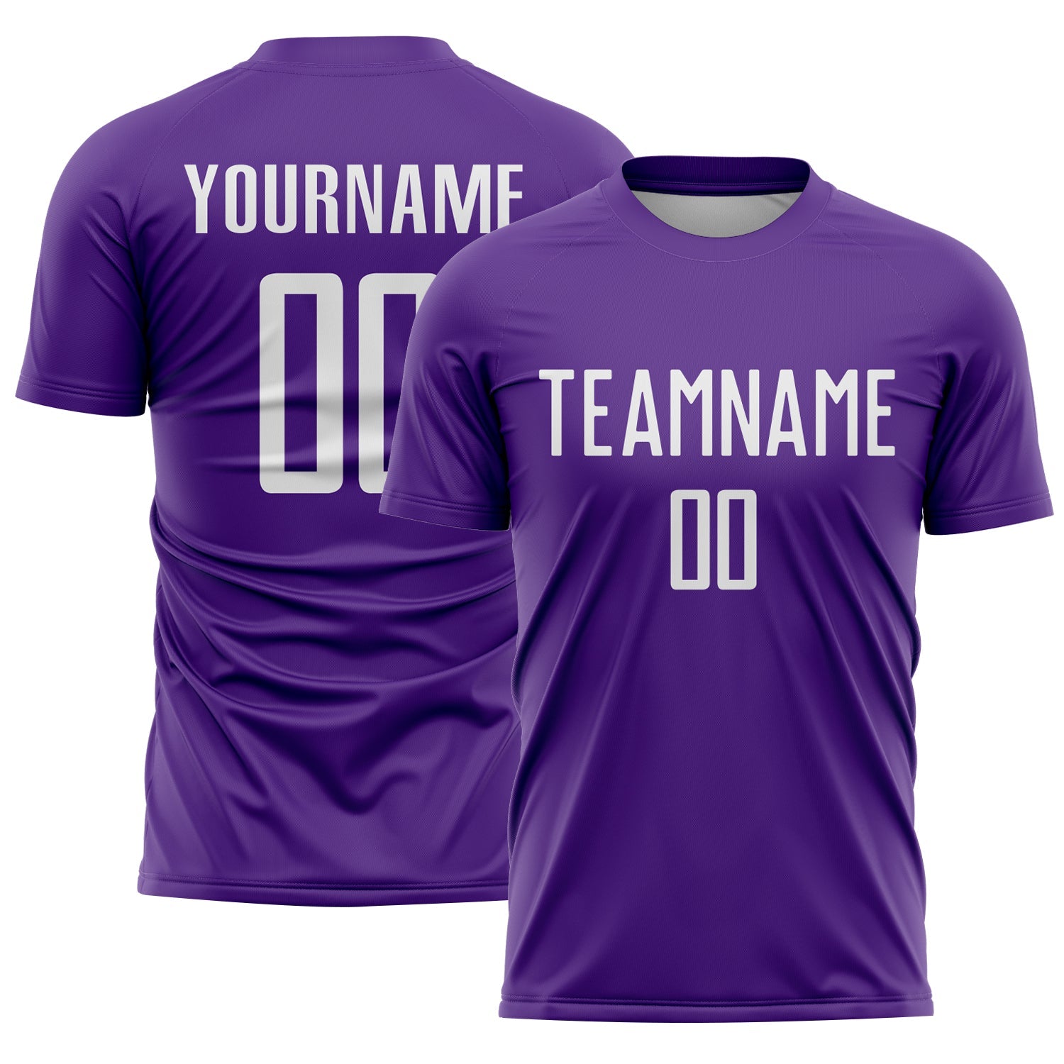 Custom Purple White Sublimation Soccer Uniform Jersey - Sky-Custom