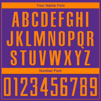 Custom Purple Bay Orange Sublimation Soccer Uniform Jersey - Sky-Custom