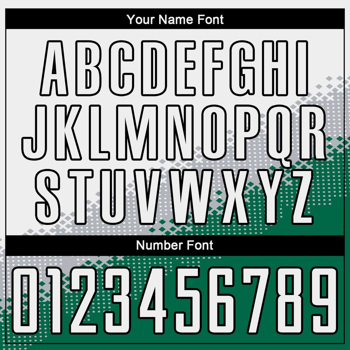 Custom White Gray Kelly Green-Black Gradient Geometric Shape Sublimation Soccer Uniform Jersey - Sky-Custom