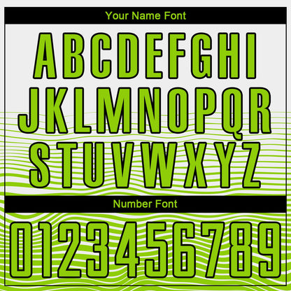 Custom White Neon Green-Black Gradient Line Sublimation Soccer Uniform Jersey - Sky-Custom