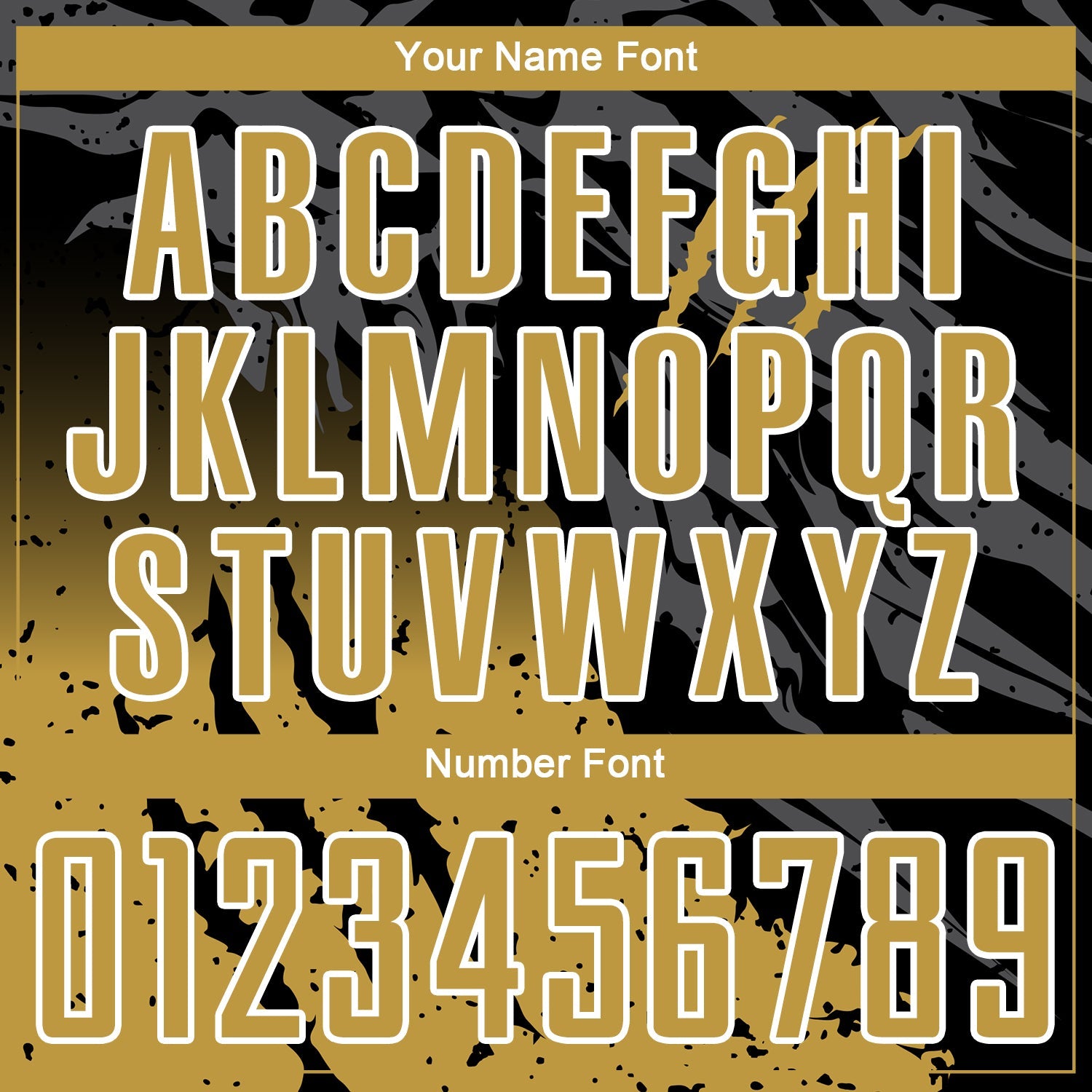 Custom Black Old Gold-White Gradient Scratch Splash Sublimation Soccer Uniform Jersey - Sky-Custom
