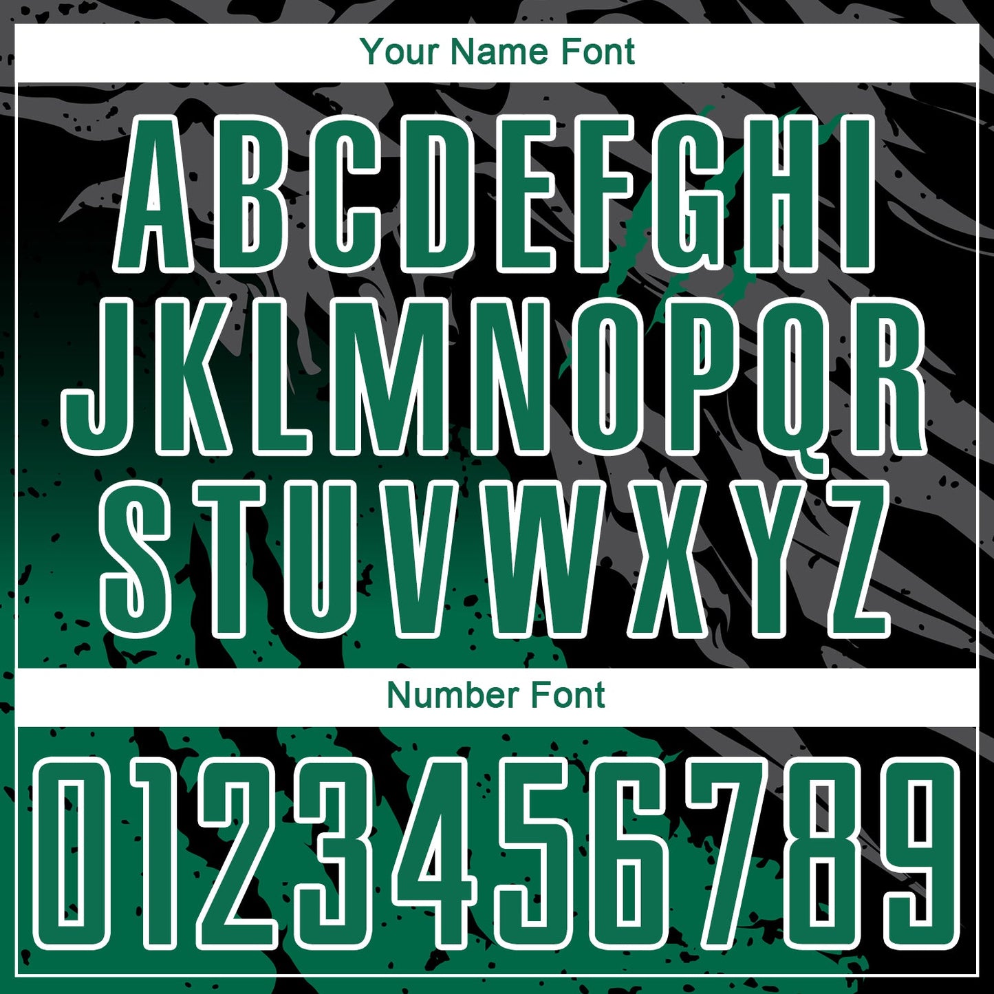 Custom Black Kelly Green-White Gradient Scratch Splash Sublimation Soccer Uniform Jersey - Sky-Custom