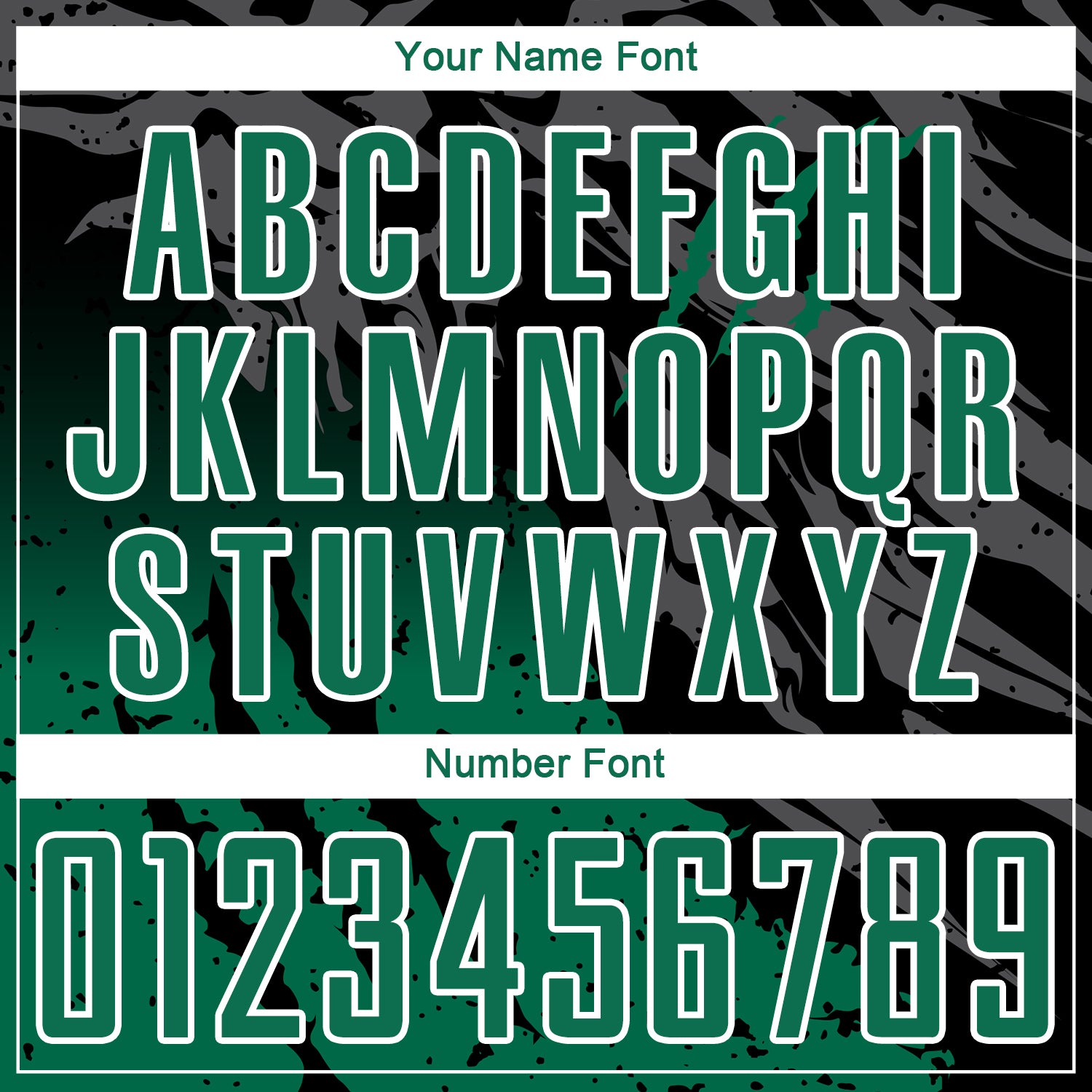 Custom Black Kelly Green-White Gradient Scratch Splash Sublimation Soccer Uniform Jersey - Sky-Custom