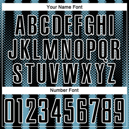 Custom Black Shadow Blue-White Geometric Shape Sublimation Soccer Uniform Jersey - Sky-Custom