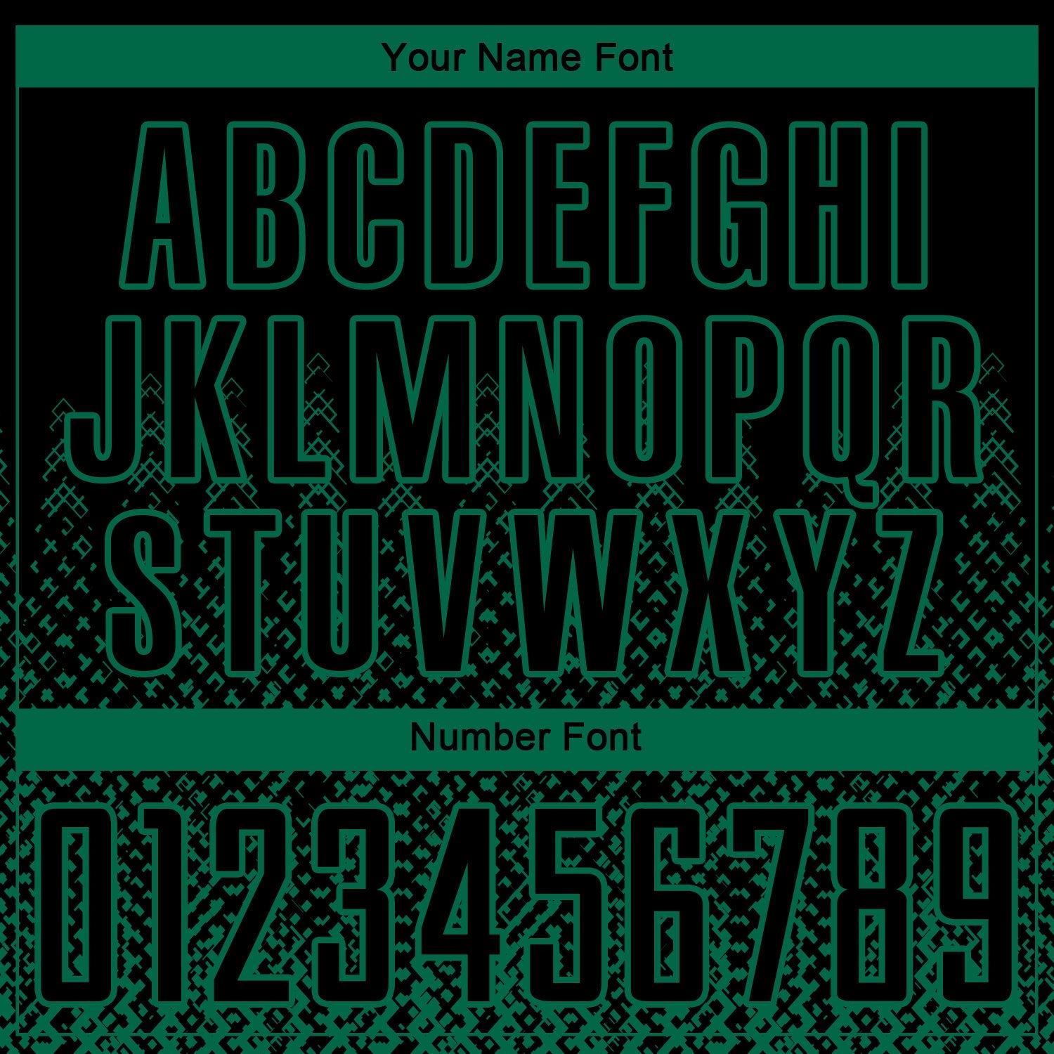 Custom Black Kelly Green Geometric Shape Sublimation Soccer Uniform Jersey - Sky-Custom