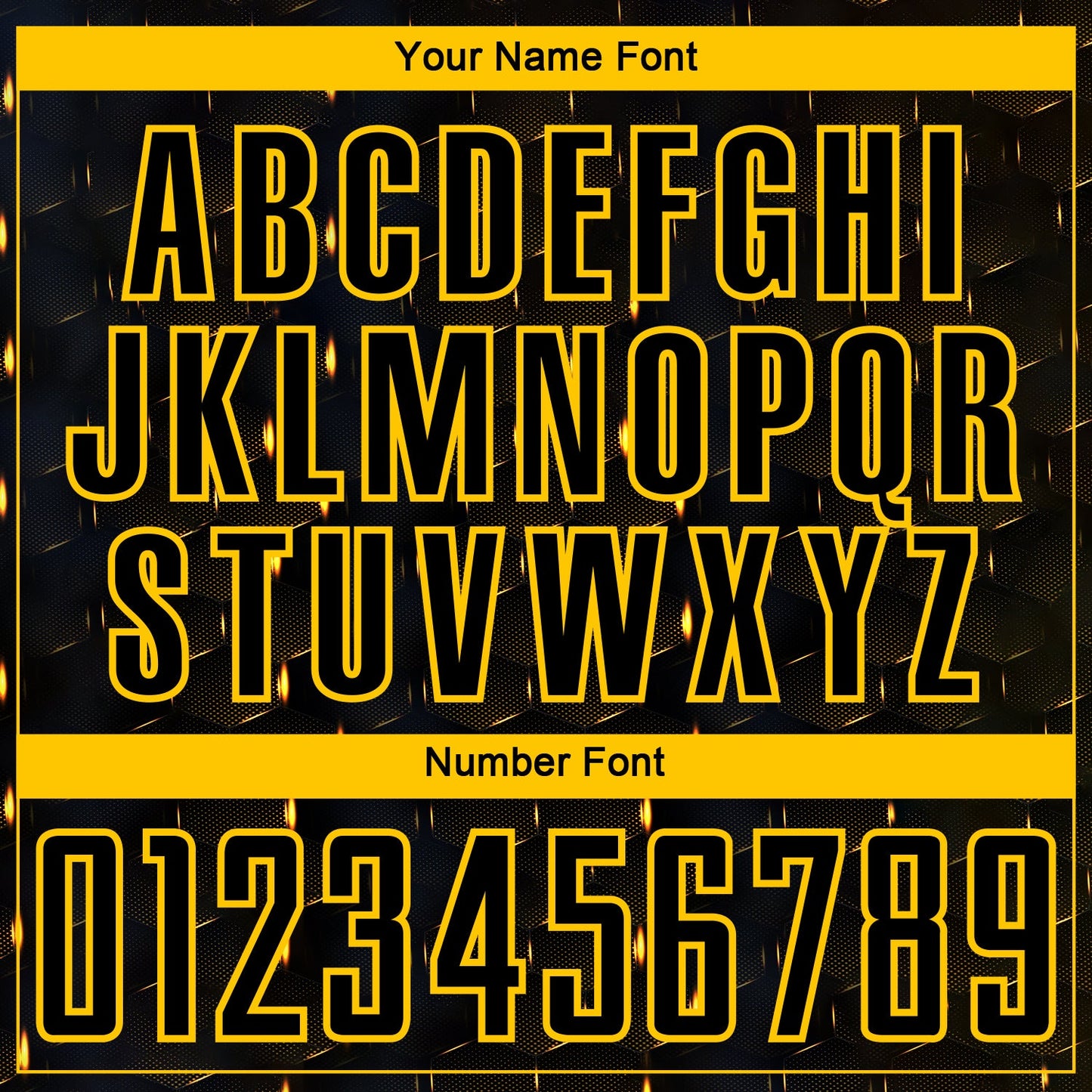 Custom Black Yellow Geometric Shape Sublimation Soccer Uniform Jersey - Sky-Custom