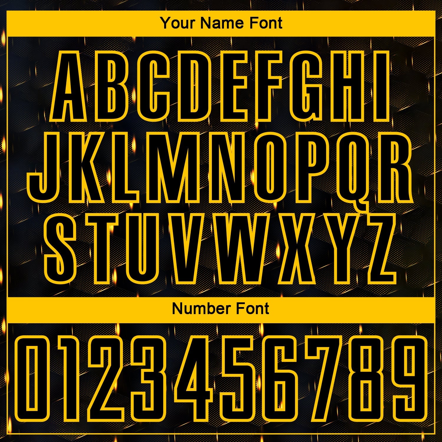 Custom Black Yellow Geometric Shape Sublimation Soccer Uniform Jersey - Sky-Custom