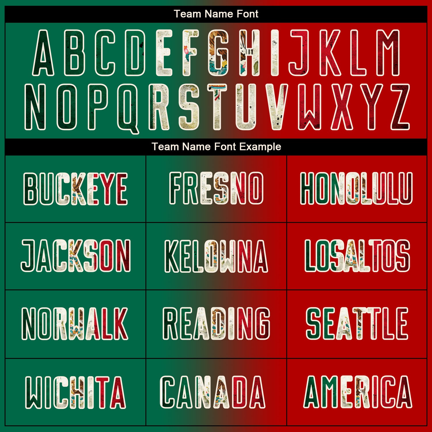 Custom Red Vintage Mexican Flag Kelly Green Black-Cream Sublimation Gradient Fashion Soccer Uniform Jersey - Sky-Custom