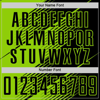 Custom Black Neon Green Line Sublimation Soccer Uniform Jersey - Sky-Custom