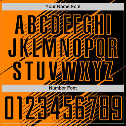 Custom Black Bay Orange Line Sublimation Soccer Uniform Jersey - Sky-Custom