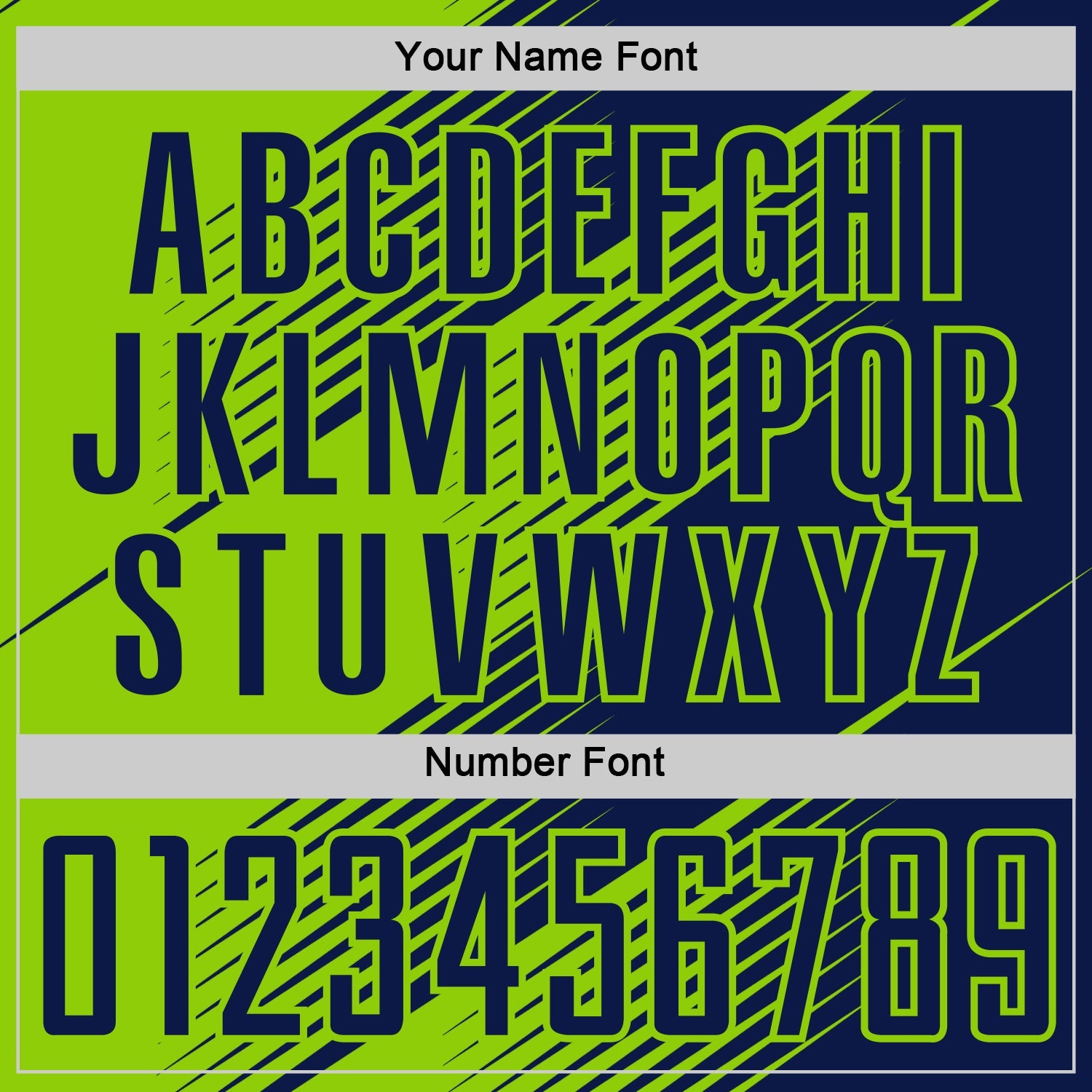 Custom Navy Neon Green Line Sublimation Soccer Uniform Jersey - Sky-Custom