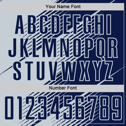 Custom Navy Silver Line Sublimation Soccer Uniform Jersey - Sky-Custom