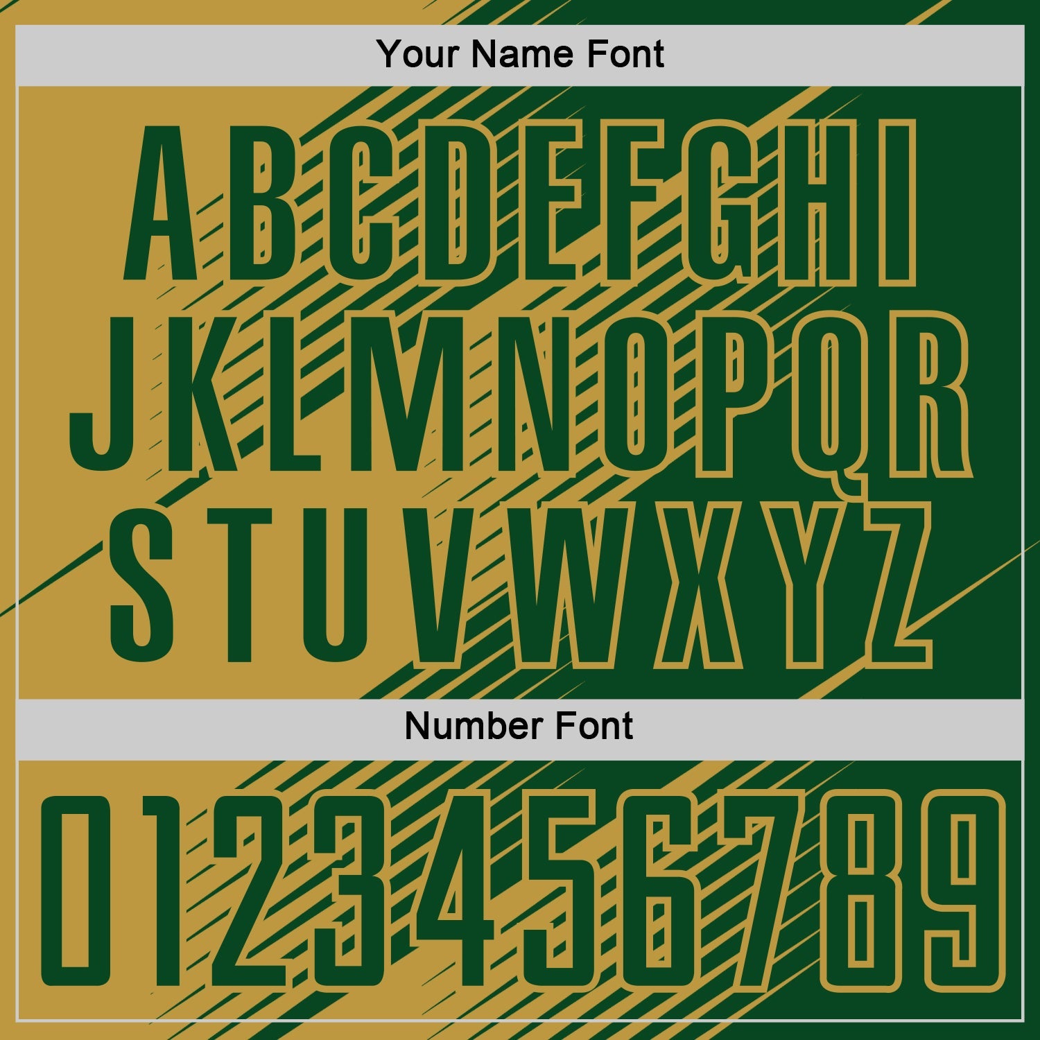 Custom Green Old Gold Line Sublimation Soccer Uniform Jersey - Sky-Custom
