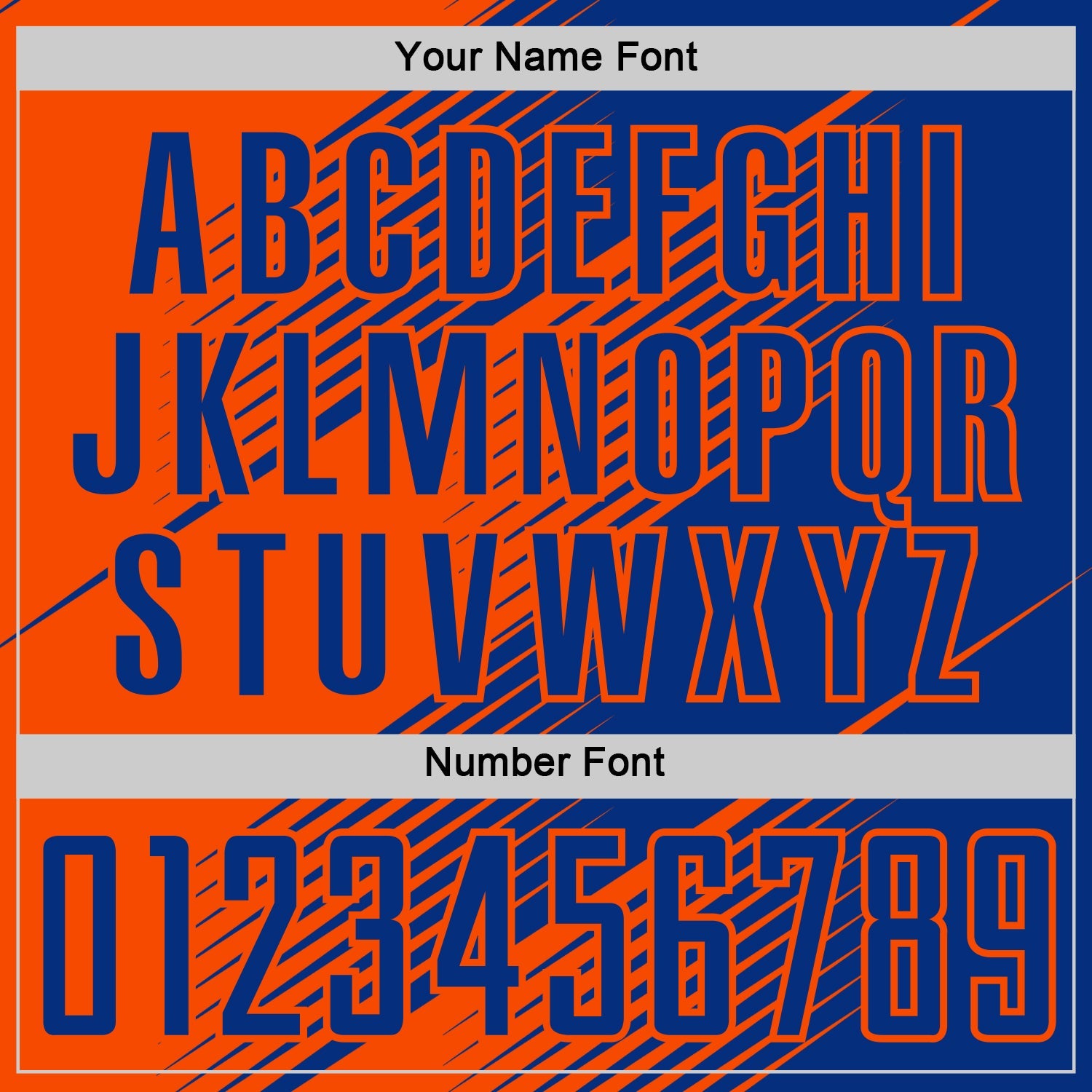 Custom Royal Orange Line Sublimation Soccer Uniform Jersey - Sky-Custom