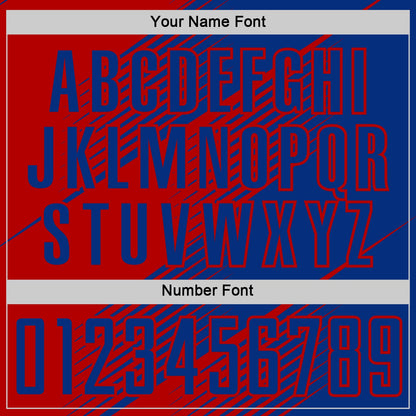 Custom Royal Red Line Sublimation Soccer Uniform Jersey - Sky-Custom