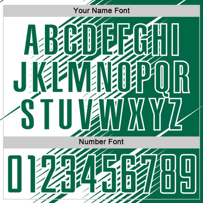 Custom Kelly Green White Line Sublimation Soccer Uniform Jersey - Sky-Custom