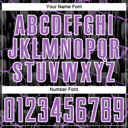 Custom Black Medium Purple-White Lightning Sublimation Soccer Uniform Jersey - Sky-Custom