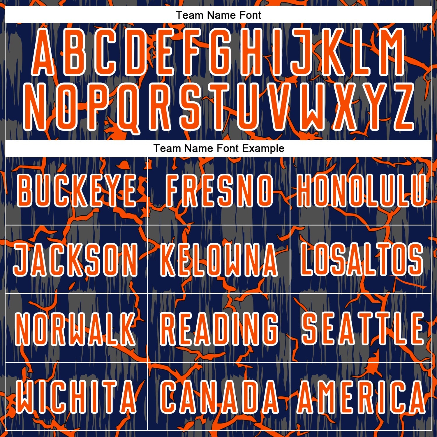 Custom Navy Orange-White Lightning Sublimation Soccer Uniform Jersey - Sky-Custom