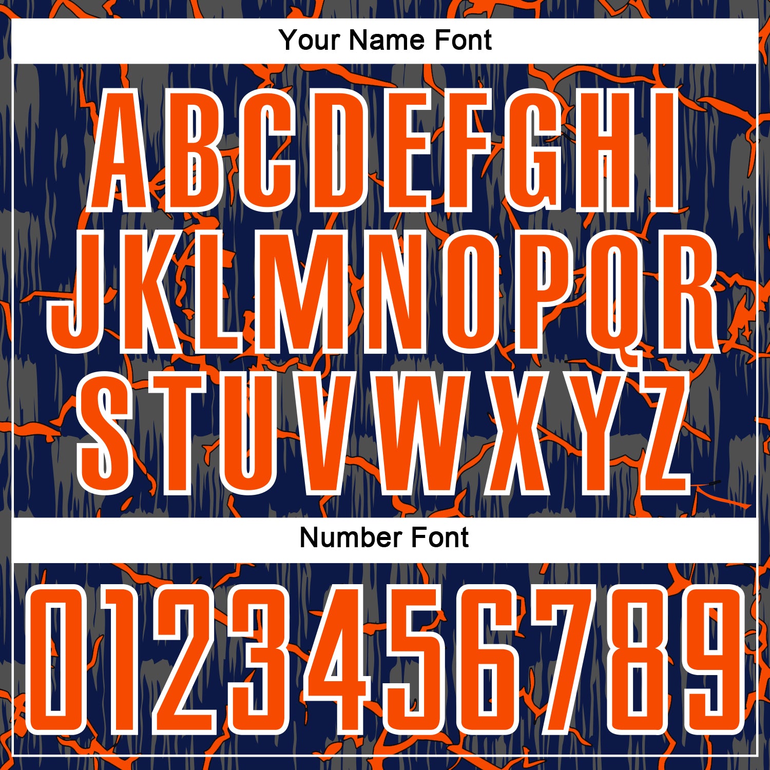 Custom Navy Orange-White Lightning Sublimation Soccer Uniform Jersey - Sky-Custom