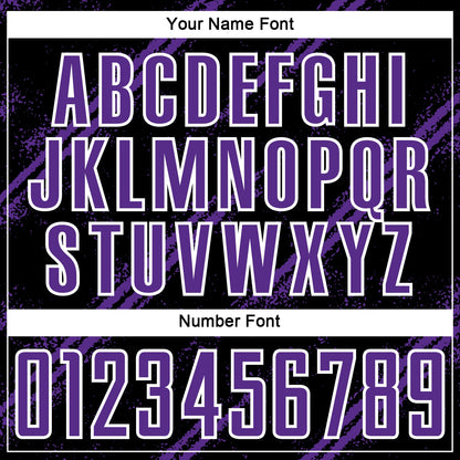 Custom Black Purple-White Abstract Fragment Art Splash Sublimation Soccer Uniform Jersey - Sky-Custom