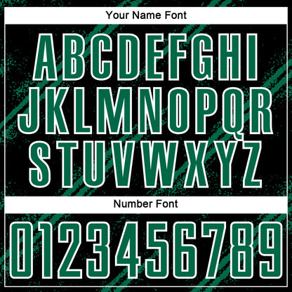Custom Black Kelly Green-White Abstract Fragment Art Splash Sublimation Soccer Uniform Jersey - Sky-Custom