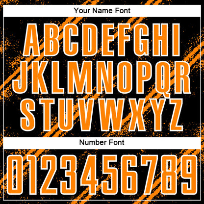 Custom Black Bay Orange-White Abstract Fragment Art Splash Sublimation Soccer Uniform Jersey - Sky-Custom