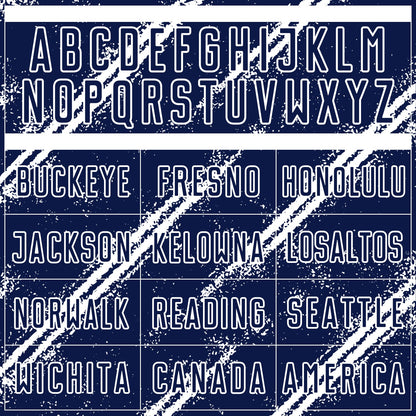 Custom Navy White Abstract Fragment Art Splash Sublimation Soccer Uniform Jersey - Sky-Custom