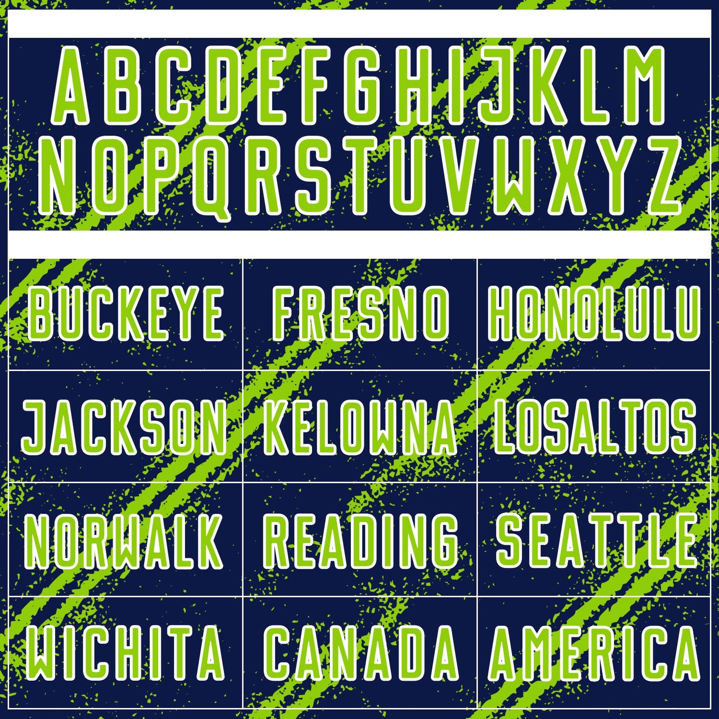 Custom Navy Neon Green-White Abstract Fragment Art Splash Sublimation Soccer Uniform Jersey - Sky-Custom