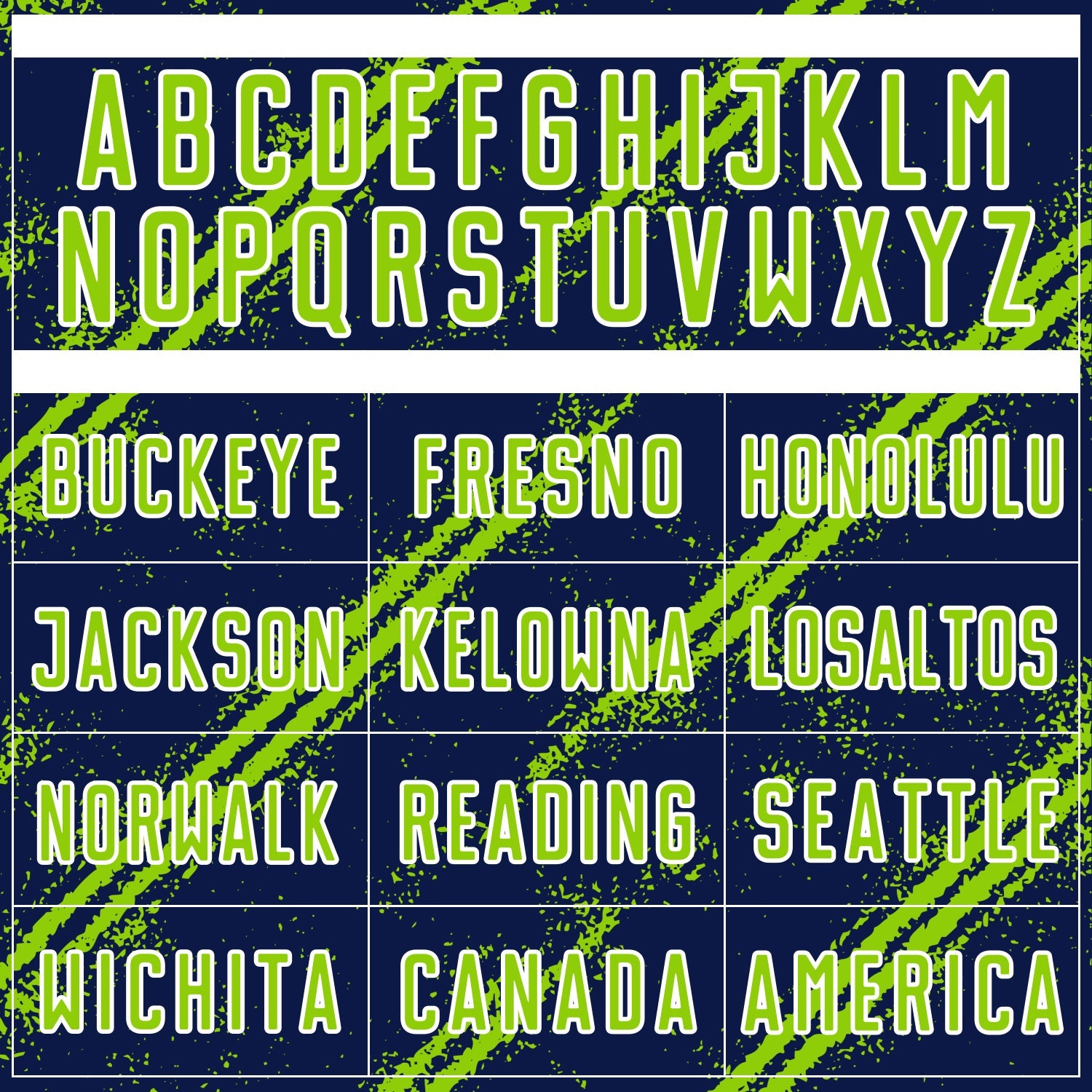 Custom Navy Neon Green-White Abstract Fragment Art Splash Sublimation Soccer Uniform Jersey - Sky-Custom