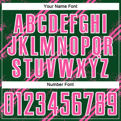 Custom Green Pink-White Abstract Fragment Art Splash Sublimation Soccer Uniform Jersey - Sky-Custom