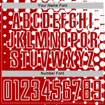 Custom Red White Modern Polka Dot Sublimation Soccer Uniform Jersey - Sky-Custom