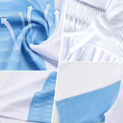 Custom White Green Modern Polka Dot Sublimation Soccer Uniform Jersey - Sky-Custom