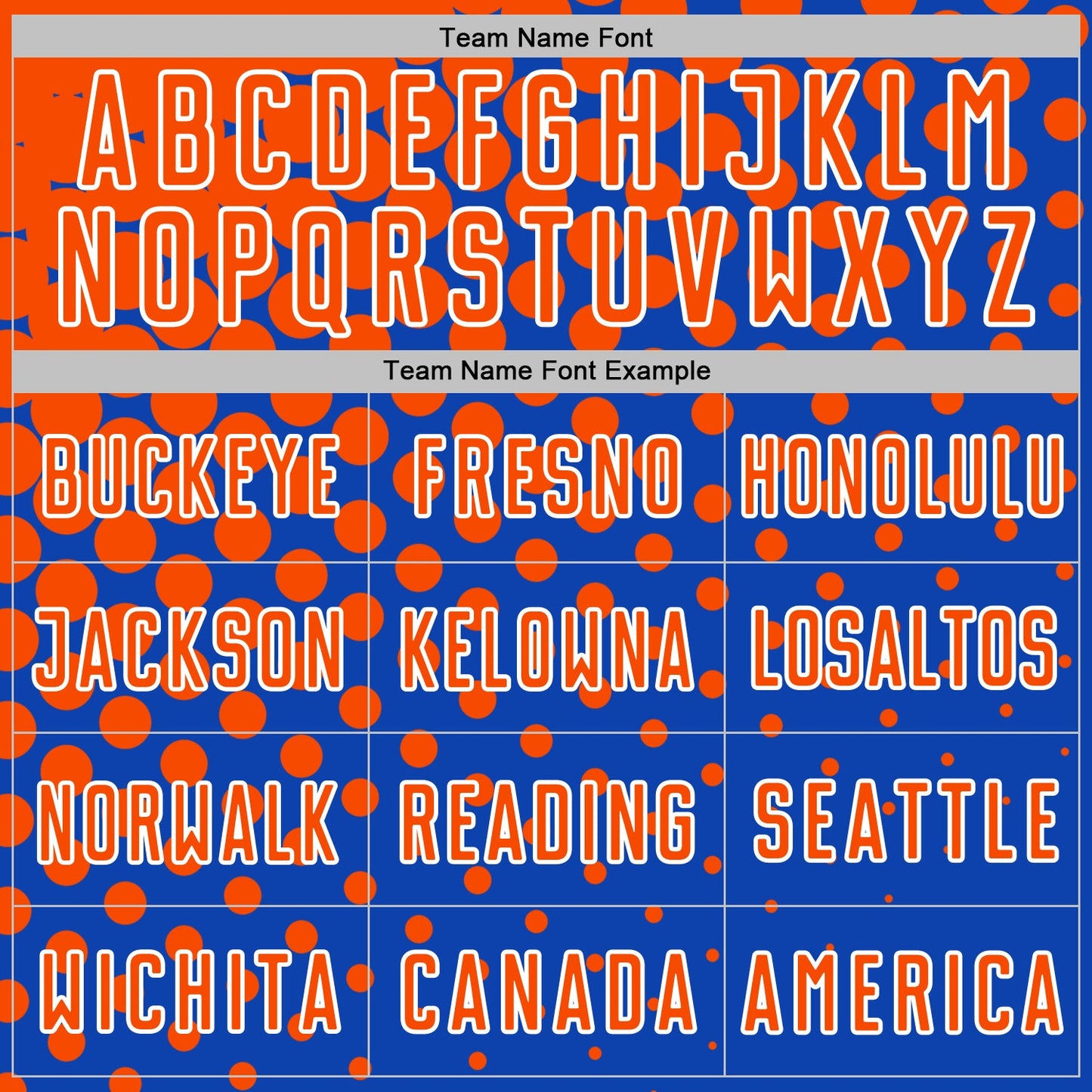 Custom Thunder Blue Orange-White Modern Polka Dot Sublimation Soccer Uniform Jersey - Sky-Custom