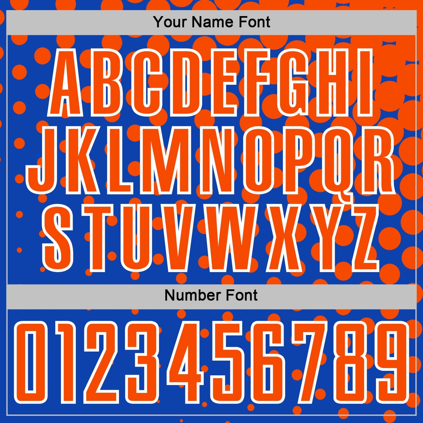 Custom Thunder Blue Orange-White Modern Polka Dot Sublimation Soccer Uniform Jersey - Sky-Custom