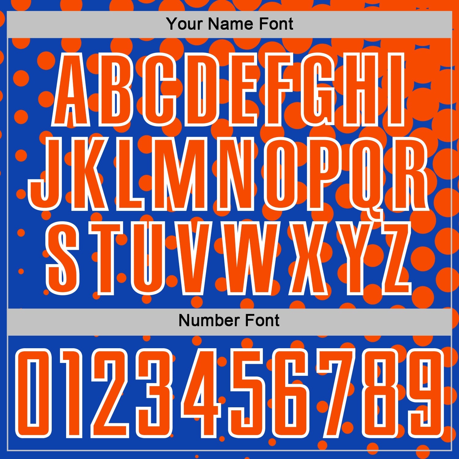 Custom Thunder Blue Orange-White Modern Polka Dot Sublimation Soccer Uniform Jersey - Sky-Custom