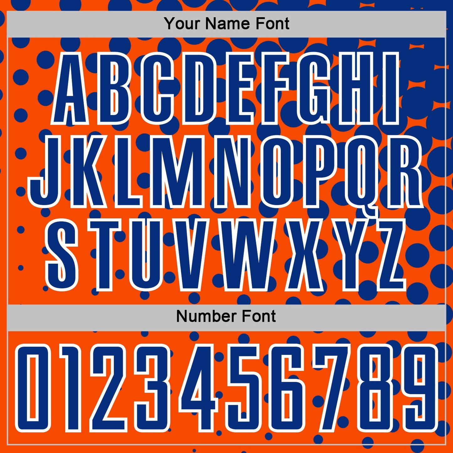 Custom Orange Royal-White Modern Polka Dot Sublimation Soccer Uniform Jersey - Sky-Custom