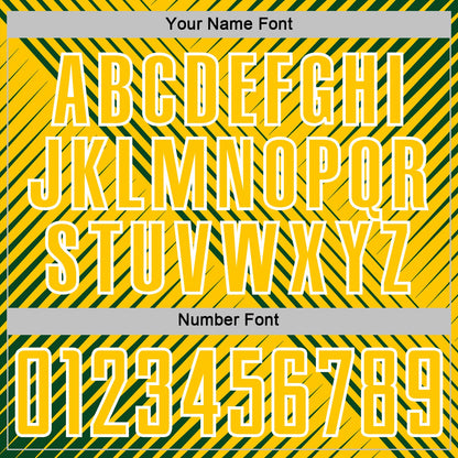 Custom Green Yellow-White Line Sublimation Soccer Uniform Jersey - Sky-Custom