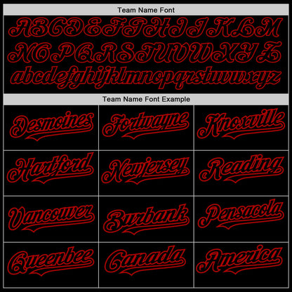 Custom Black Steel Gray Splash Ink Red Authentic Baseball Jersey - Sky-Custom