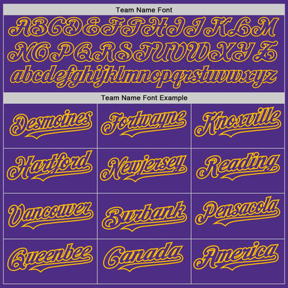Custom Purple Steel Gray Splash Ink Gold Authentic Baseball Jersey - Sky-Custom