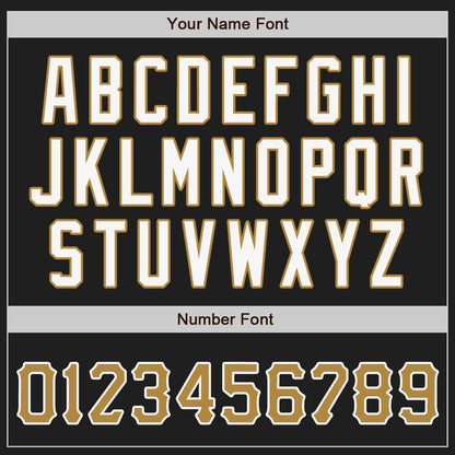 Custom Black Old Gold-Gray Authentic Split Fashion Baseball Jersey - Sky-Custom