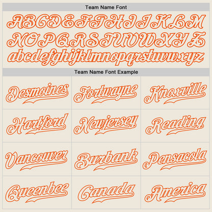 Custom Royal Cream-Orange Authentic Split Fashion Baseball Jersey - Sky-Custom