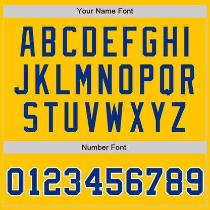 Custom Yellow Royal Gray-White Authentic Split Fashion Baseball Jersey - Sky-Custom