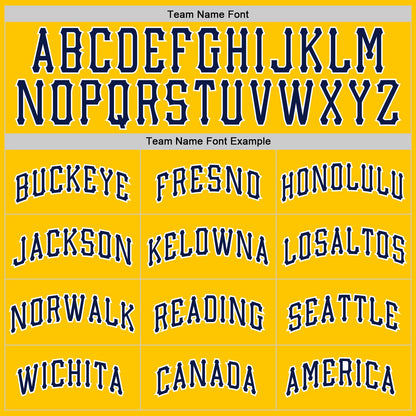 Custom Yellow Navy Gray-White Authentic Split Fashion Baseball Jersey - Sky-Custom