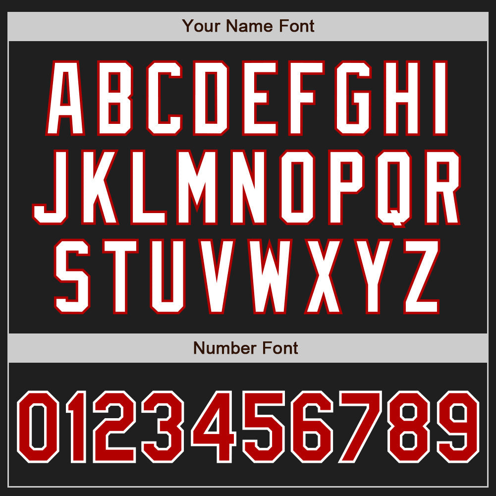 Custom Black Red-Gray Authentic Split Fashion Baseball Jersey - Sky-Custom