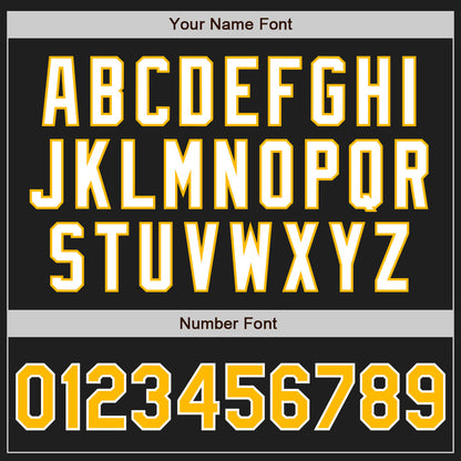 Custom Black Gold-Gray Authentic Split Fashion Baseball Jersey - Sky-Custom