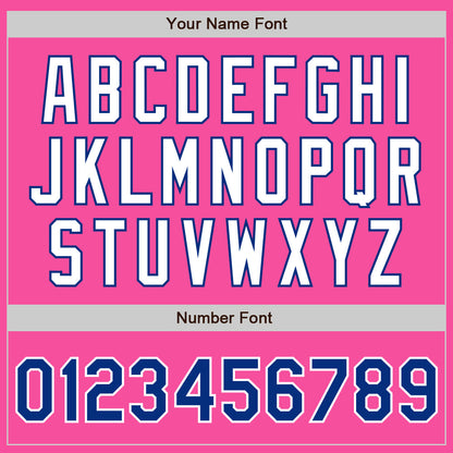Custom Pink Royal-Light Blue Authentic Split Fashion Baseball Jersey - Sky-Custom