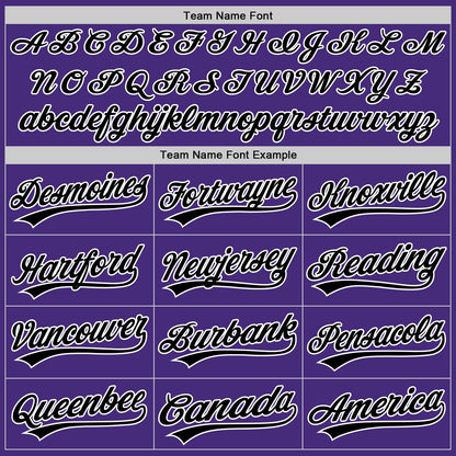 Custom Purple Black-Yellow Authentic Split Fashion Baseball Jersey - Sky-Custom